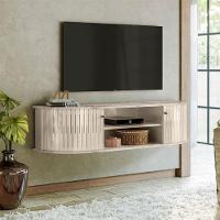 Rack Bancada Suspensa Modena Com Mesa De Centro Indianápolis Calacata Off White – Madetec - 8