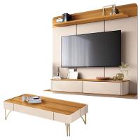 Home Suspenso Galax E Mesa De Centro Cadenza Cinamomo Off White - Hb Móveis - 1