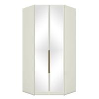 Armário De Canto Closet 2 Portas Com Espelhos Seletto Areia - Henn - 1