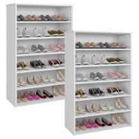 Sapateira Laís Kit 2 Peças Branco Brilho - Ajl - 1