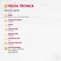 Conjunto Sala De Jantar Lara 6 Cadeiras Berlim - 2