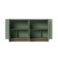 Cristaleira Jurerê Com Aparador Para Sala Buffet Copacabana Hortelã Amêndoa – Colibri - 5