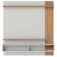 Painel Para Tv Home Suspenso Juriti 1.5 Off White Matte Freijó - Colibri - 3