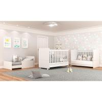 Berço Americano 3 Em 1 Com Rodízios Para Colchão 70 X 130 Cm Multimóveis Pimpolho Branco