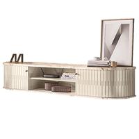 Rack Bancada Suspensa Algarve Com Aparador Estoril E Mesa De Centro Indianápolis Calacata Off White – Madetec - 2