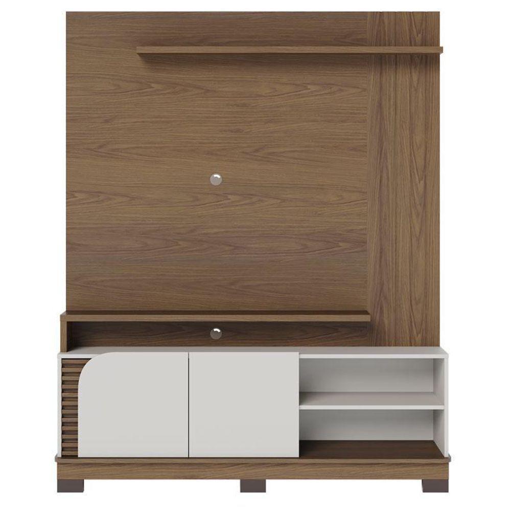 Estante Home Theater Jurerê 1.5 Amendôa Off White Matte – Colibri - 1