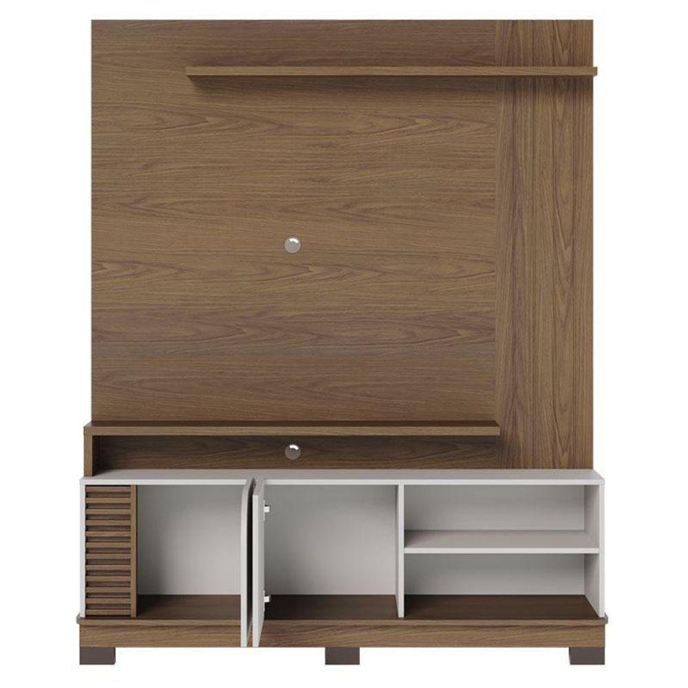 Estante Home Theater Jurerê 1.5 Amendôa Off White Matte – Colibri - 4