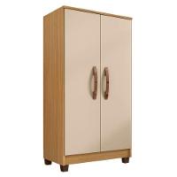 Guarda Roupa Solteiro Modena Com 4 Portas E Armário Multiuso Egito Carvalho Americano Off White – Incorplac - 5