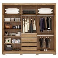 Guarda Roupa Casal Ambiente Dalila 32415pe Amendola Off White Flex Com Pés - Demóbile - 4