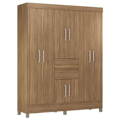 Guarda Roupa Casal Munique 8 Portas 2 Gavetas Amendola 100% MDP