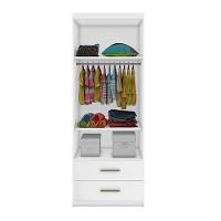 Guarda Roupa Infantil 2 Portas Chiara Branco Brilho - Phoenix - 2