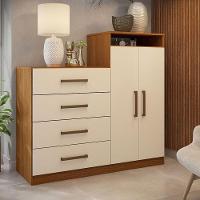 Cômoda Sapateira áurea Amêndola Touch Off White – Demóbile - 2