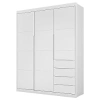 Berço Multifuncional Cleo Com Guarda Roupa Blenda Branco Acetinado E Colchão – Phoenix