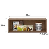 Armário Aéreo Geladeira Etna Carvalho Oak Off White – Poliman - 3