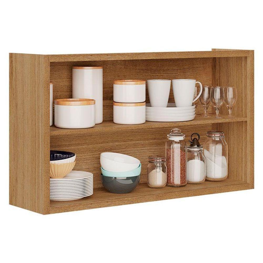 Armário Aéreo 2 Portas 120 Cm Paola 2003702 Carvalho Dakar Grafite - Aramóveis - 2