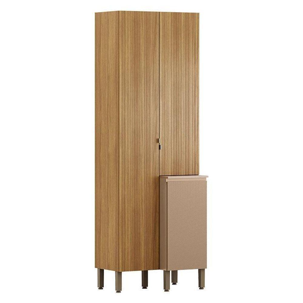 Armário Paneleiro Duplo Art 6009 Freijó Vanilla Riscatto - Kits Paraná - 1