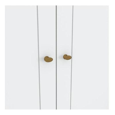 Guarda Roupa Infantil Americano 4 Portas 4 Gavetas Branco Hp MDP-MDF