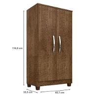 Guarda Roupa Casal Modena Com Espelho 6 Portas E Multiuso Recife Malbec – Incorplac - 6