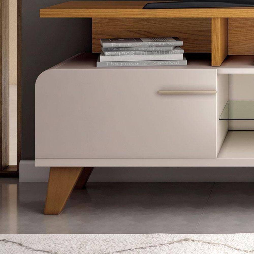 Rack Bancada Para Sala Essenza 1.6 Off White Cinamomo – Hb Móveis - 2