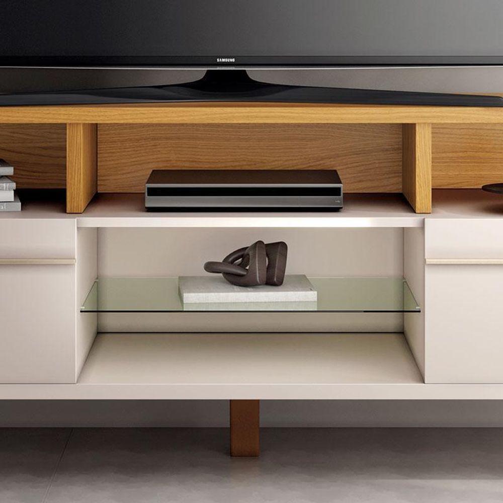 Rack Bancada Para Sala Essenza 1.6 Off White Cinamomo – Hb Móveis - 3