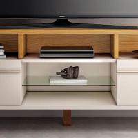 Rack Bancada Para Sala Essenza 1.6 Off White Cinamomo – Hb Móveis - 3