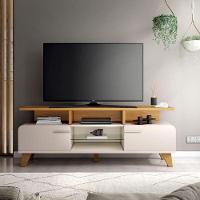 Rack Bancada Para Sala Essenza 1.6 Off White Cinamomo – Hb Móveis - 5