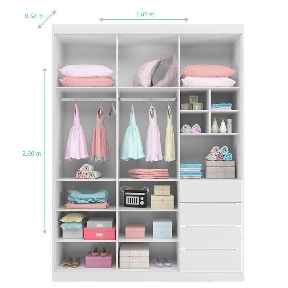 Quarto De Bebê Blenda E Berço Americano Ludmila Branco Acetinado Com Colchão - Phoenix - 8