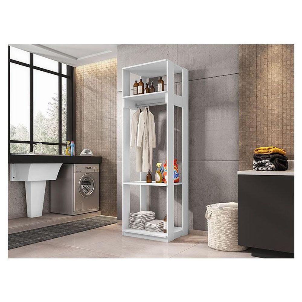 Guarda Roupa Modulado Titan Com Prateleiras Branco - Móveis Leão - 3