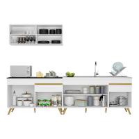 Cozinha Compacta Veneza Gw Mp2077 Com Armário E Balcão Branca - 1