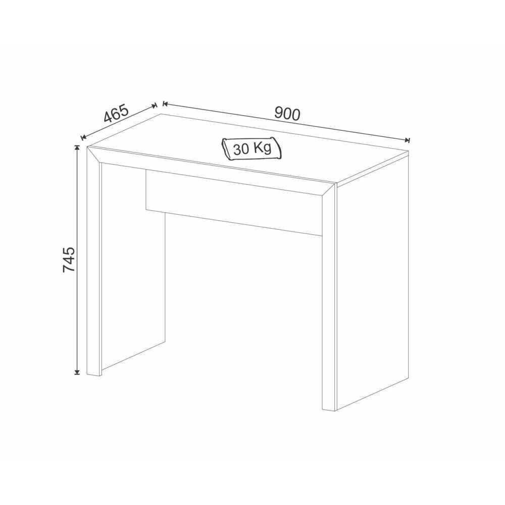 Escrivaninha Multimóveis Vcr25038 Amêndoa Amêndoa - 3