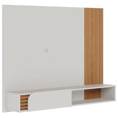 Painel Para Tv Home Suspenso Jurerê Off White Matte Freijó – Colibri