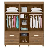 Cômoda Flora E Guarda Roupa Casal Guarujá Amêndola Touch - Demóbile - 5