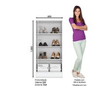 Armário Multiuso 2 Portas Zafira Branco – Briz Móveis - 3