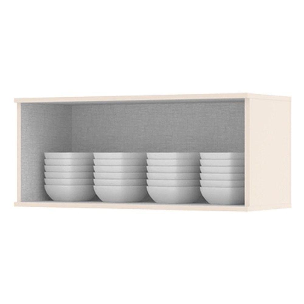 Armário Aéreo 1 Porta Basculante 80 Cm évelin Off White – Henn - 2