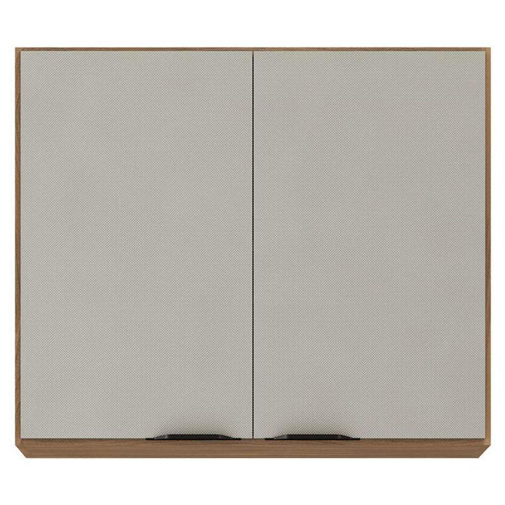 Armário Aéreo Para Cozinha Firenze 2 Portas Amêndola Touch Nude Prime Tx - Demóbile - 1