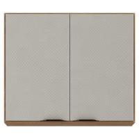 Armário Aéreo Para Cozinha Firenze 2 Portas Amêndola Touch Nude Prime Tx - Demóbile - 1