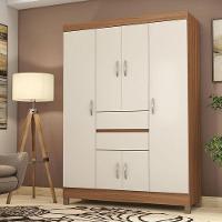 Guarda Roupa Solteiro Ecom 2 Amêndola Touch Off White – Demóbile - 4