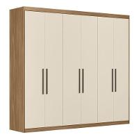 Cômoda Montevideu E Guarda Roupa Casal Venice 62480 Amendola Touch Off White - Demóbile