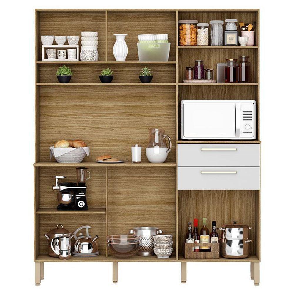 Cozinha Ambiente Montesa 6 Portas E 2 Gavetas Freijó Supremo - Kits Paraná - 3