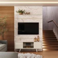 Estante Home Theater Com Bancada Panorama Calacata Off White – Madetec - 7