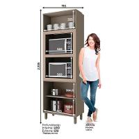 Armário Paneleiro Torre Quente 2 Fornos évelin Duna Cristal – Henn - 2