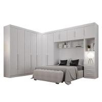 Quarto De Casal Modulado 12 Portas Orion Branco – Leifer Móveis - 1