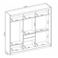 Cômoda London E Guarda Roupa Casal Dalila 32211 Amendola Off White Flex - Demóbile - 7