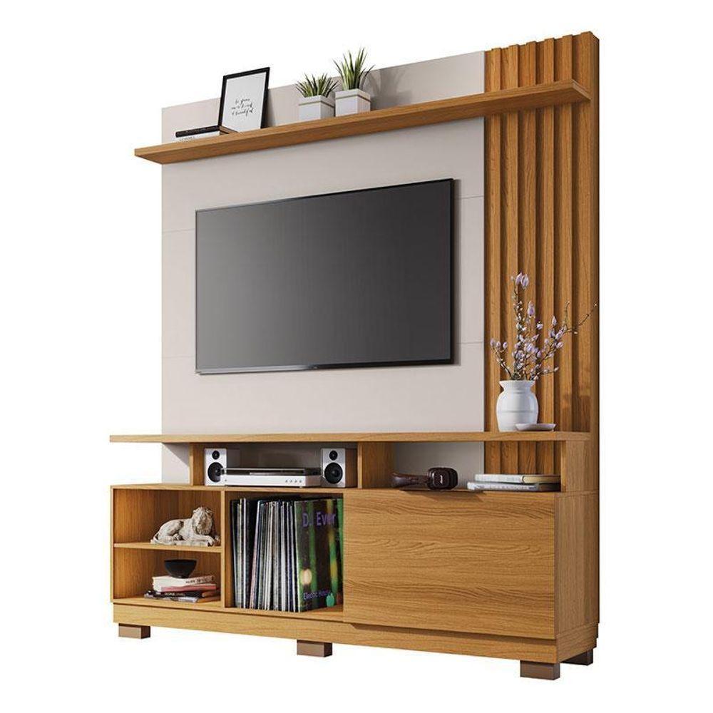 Estante Home Theater Artheo Cinamomo Off White - Hb Móveis - 1