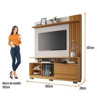 Estante Home Theater Artheo Cinamomo Off White - Hb Móveis - 3