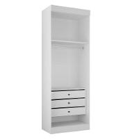 Quarto De Casal Modulado 9 Portas Orion Cinamomo Off White – Leifer Móveis - 3