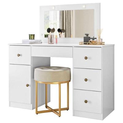 Penteadeira Camarim Sonhos Branco Brilho - Moval