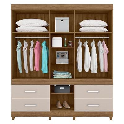 Guarda Roupa Casal Guarujá Amêndola Off White – Demóbile