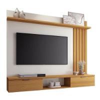 Painel Para Tv Suspenso Lets Com Mesa De Centro Cadenza Cinamomo Off White – Hb Móveis - 2