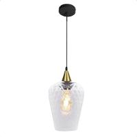 Lustre Pendente Taschibra Monalisa G Boreal Transparente E27 Bivolt Ouro - 1